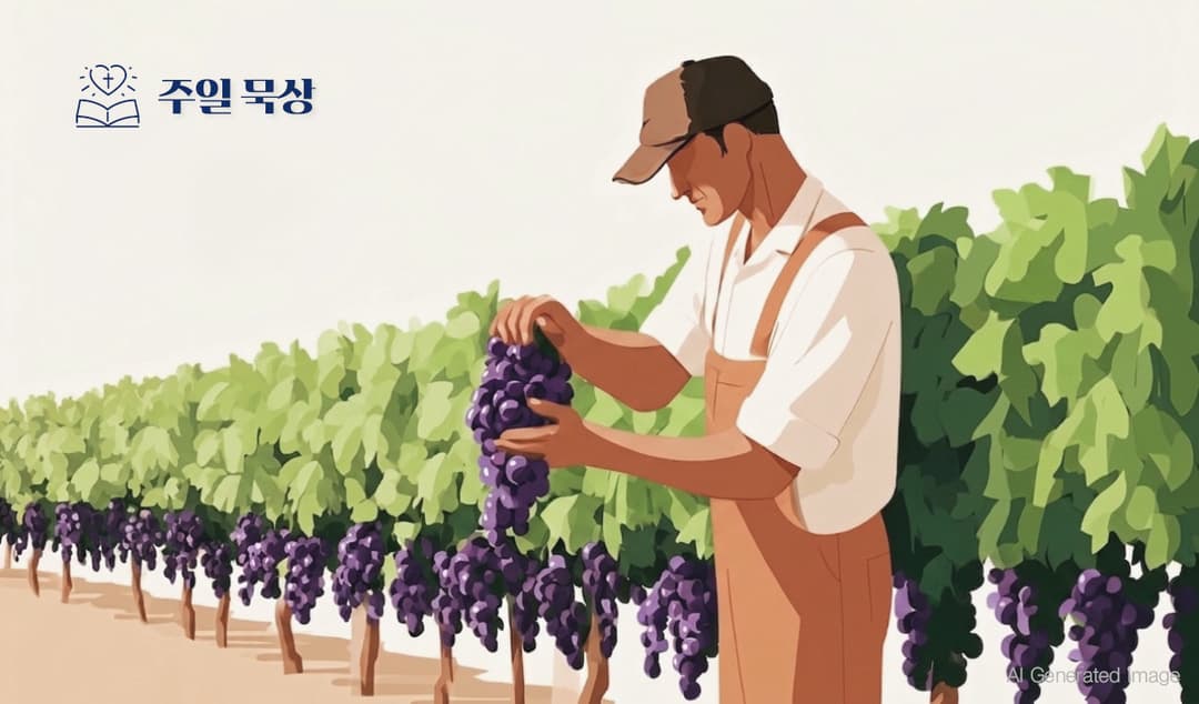 오늘도 포도밭으로 출근합니다!