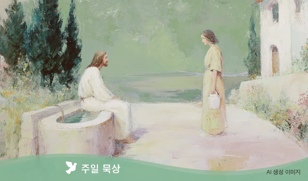 “내가 주는 물을 마시는 사람은 영원히 목마르지 않을 것이다.”